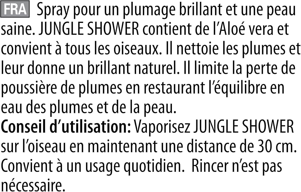 Versele Laga Oropharma Jungle Shower Feather Conditioner Spray for Birds, 500ml – Feather Care & Hygiene | Volikart