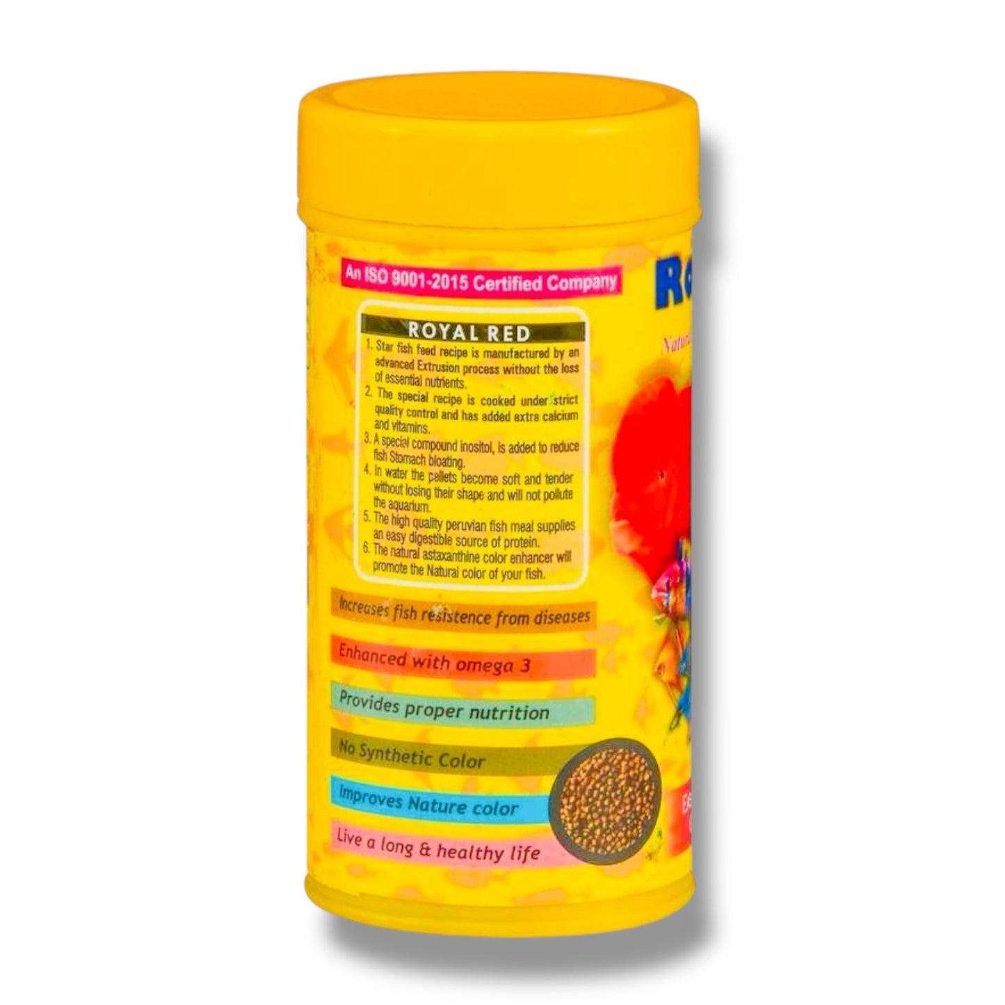 Royal Red Natural Fish Food – 100gm | Complete Nutrition for All Tropical Aquarium Fish | Enhances Color & Immunity