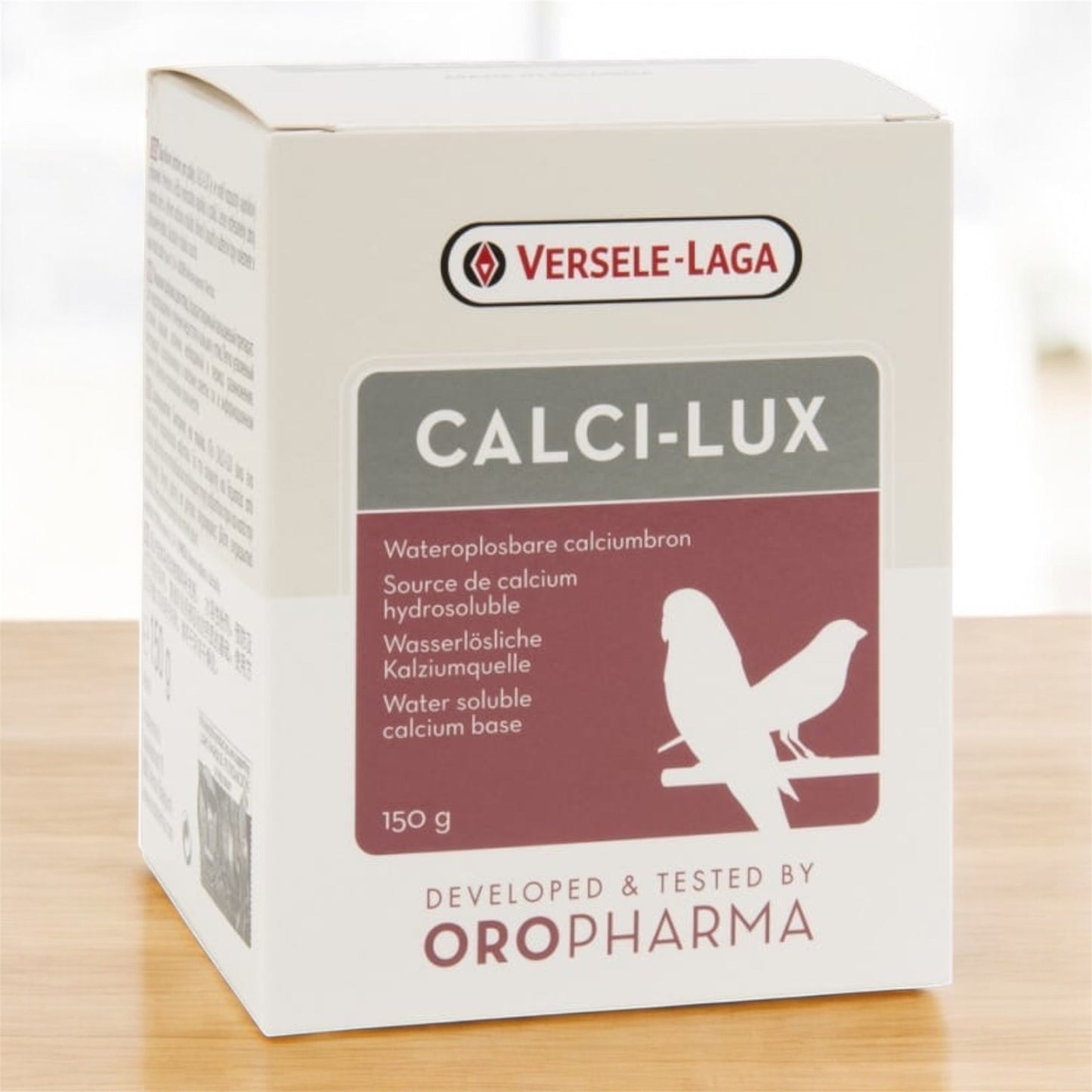 Versele-Laga Oropharma Calci-Lux for Birds, 150g – Water-Soluble Calcium Supplement for Eggshell Strength & Bone Health