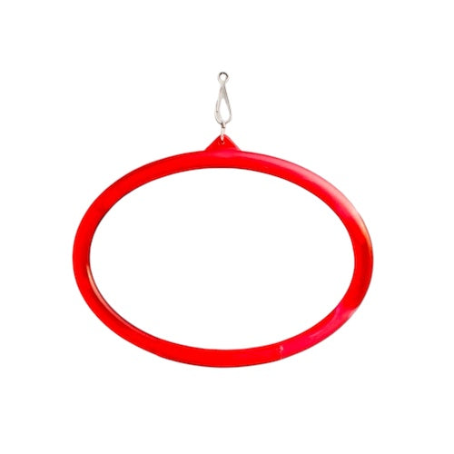 Pack of 2 Hanging Bird Play Rings.Perch Swing for Cage Bird Love Bird Budgrigar Sun Conure, Parakeets, Cockatiels, and Small Birds