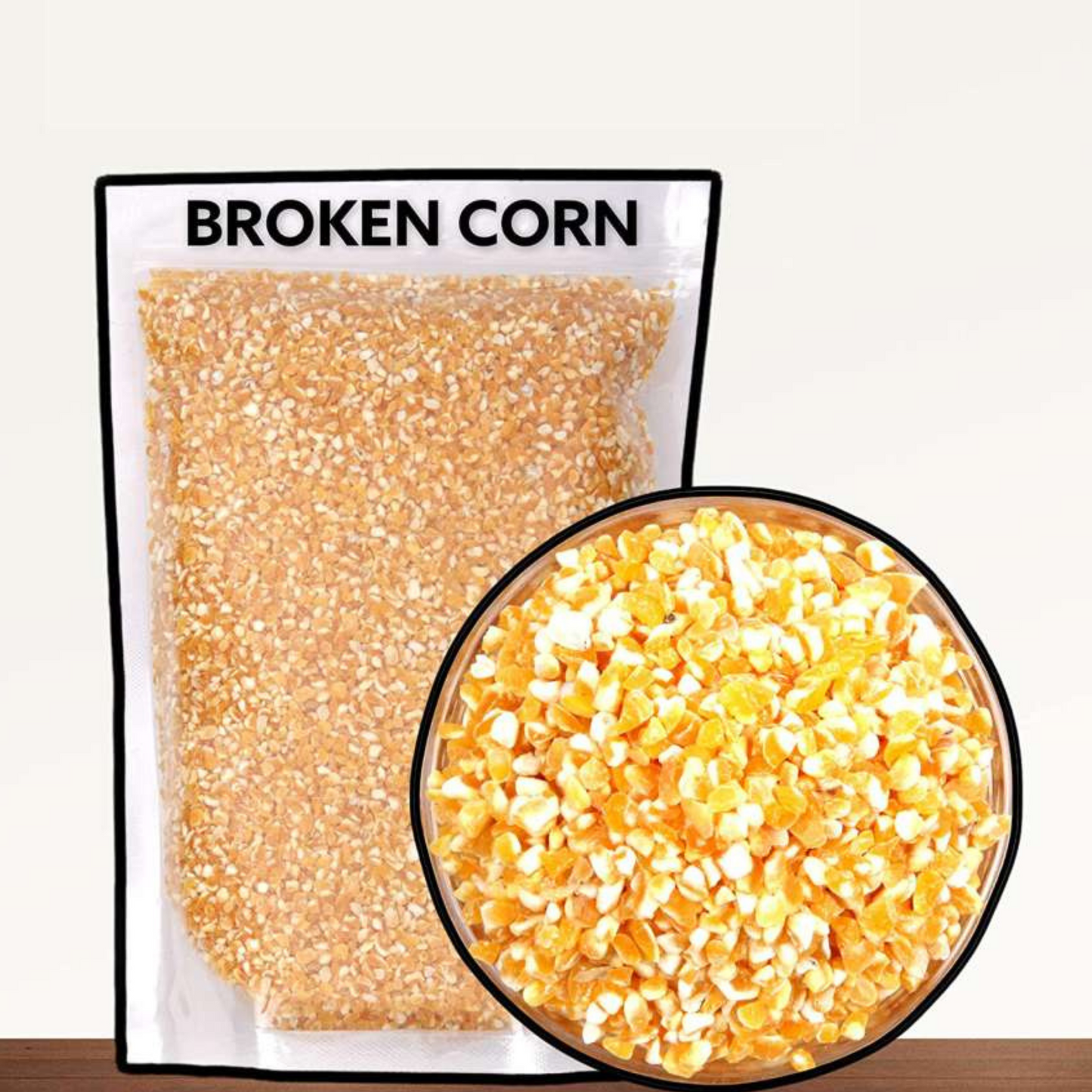 Premium Broken Corn Seeds – 400gm | High-Energy Bird Food for Doves, Pigeons, Jays & Turkeys | Nutritious Dry Feed for All Bird Ages