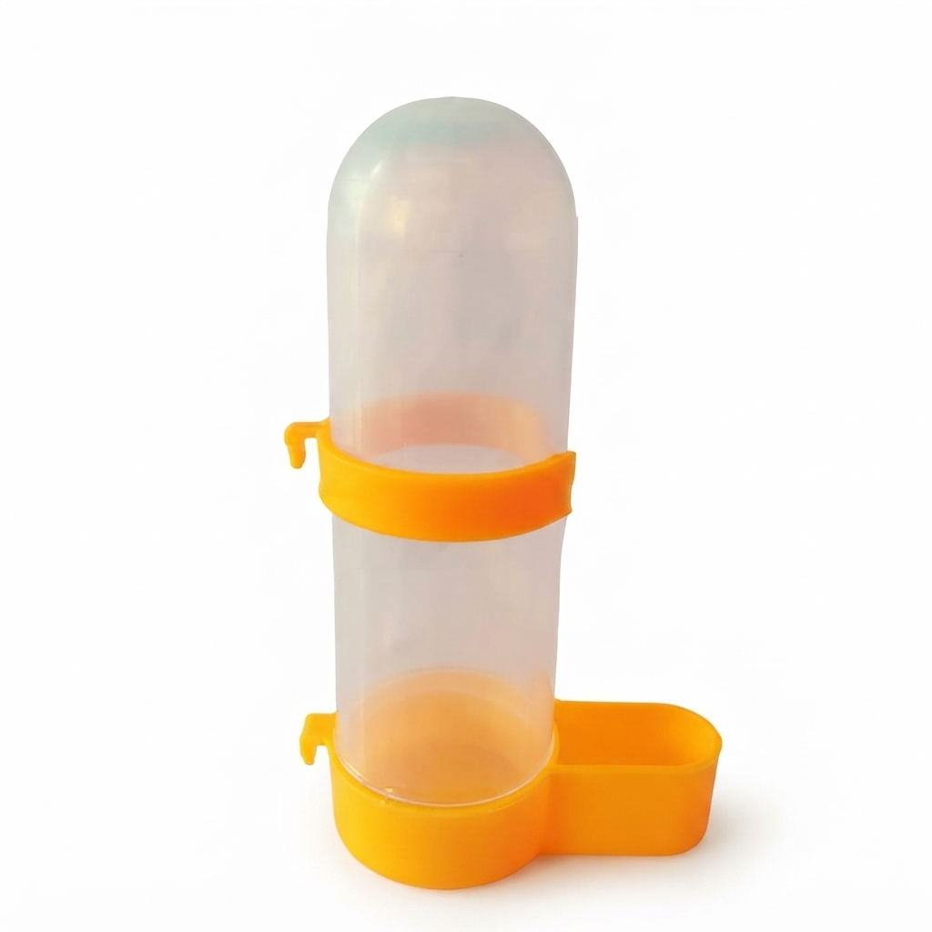 VoliKart 2 Pieces 400ML Bird Feeder for Food & Water, Yellow Cage Feeder for Budgies, Lovebirds, Finches, Cockatiels & Parakeets