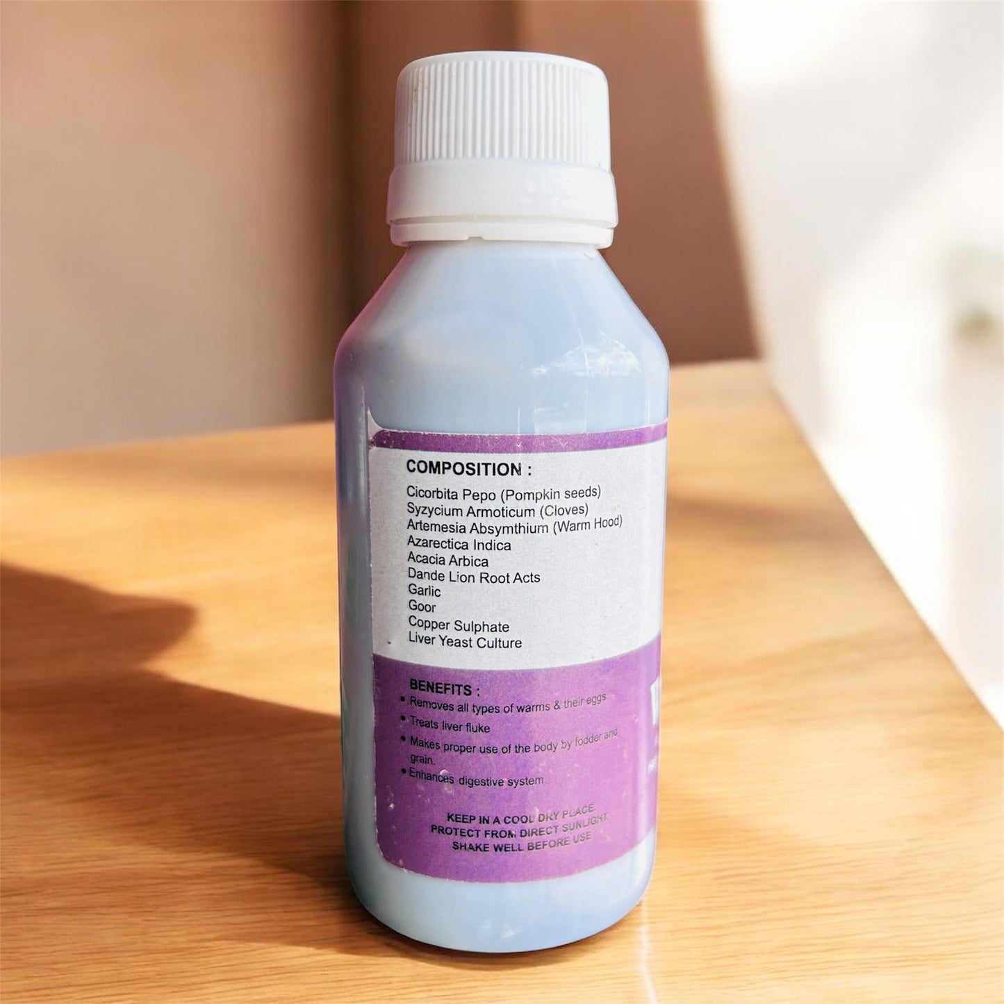 Nature Wild Worm Kill Dewormer for Birds & Pigeons - Effective Against Roundworms, Hookworms & Tapeworms - Appetite Booster (100ml)