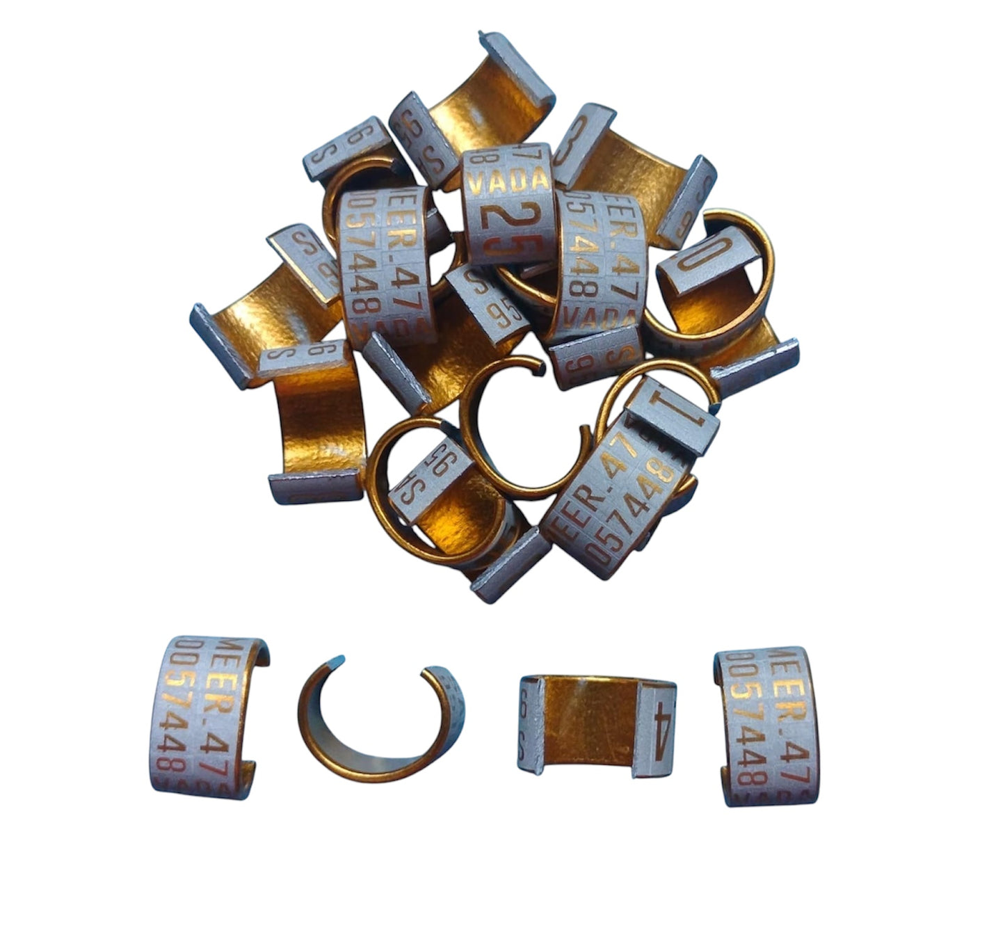 8mm 10 Pieces Custom Close Pigeon Leg Rings – Personalized with Name & Phone Number on Pigeons Leg Ring | Durable & Secure Bird Bands