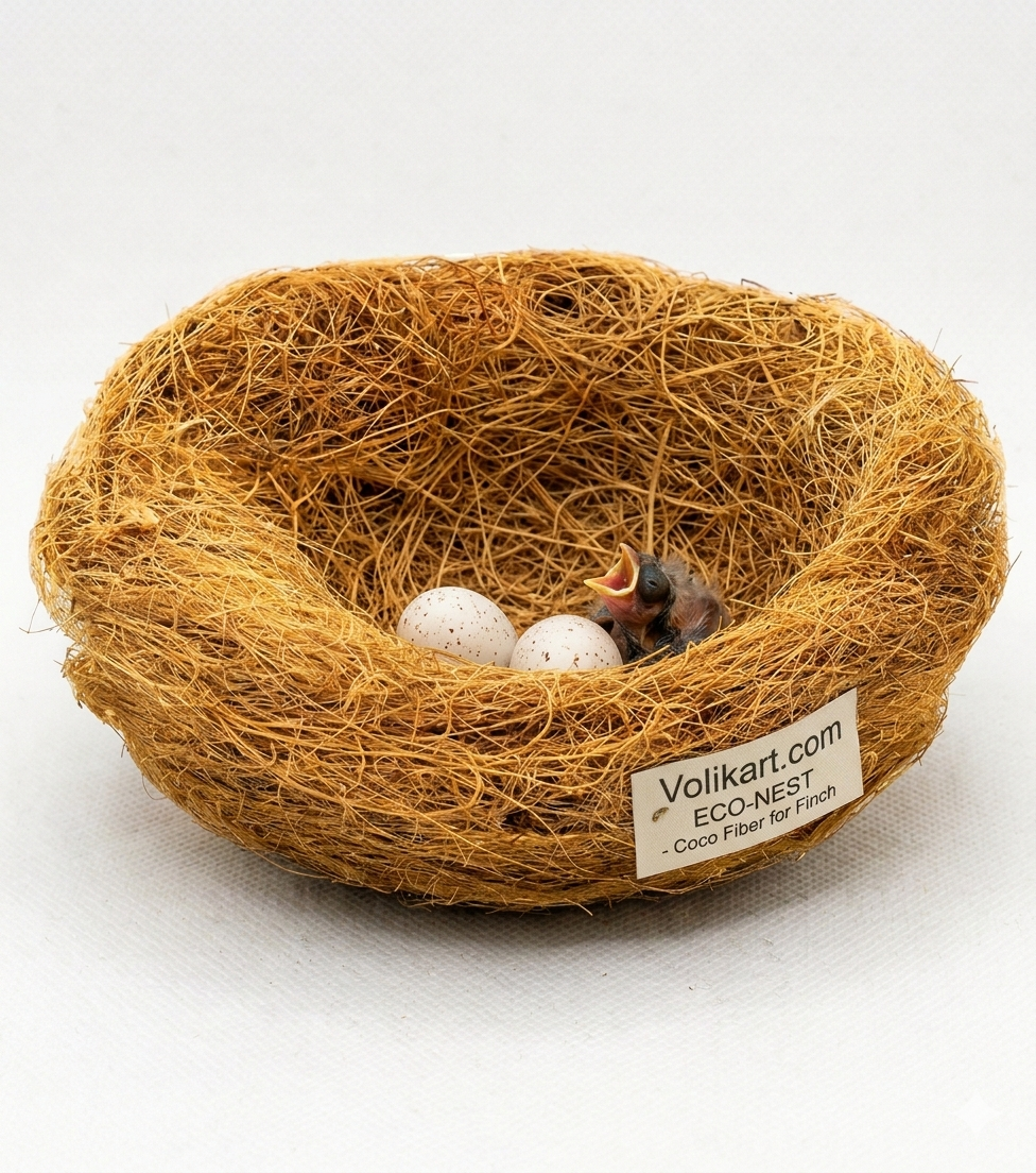 500g Fine Quality Natural Coconut Fiber Nesting Material for Birds, Finches, Budgies & Small Animals | Soft Coco Fiber Nesting Material