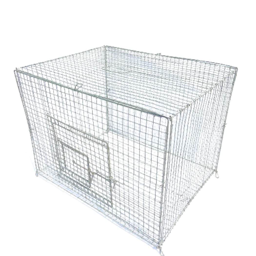 Folding Bird Cage with Tray for Budgerigars, Lovebirds, Finches, and Java Birds -L 20 inches x H 14 inches x W 15 inches.