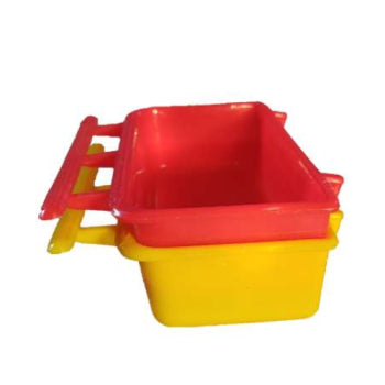 Bird Cage Plastic Food Feeder Bowl for Love Birds, Finches, Cockatiel, Pigeon & ext Pack of 2,