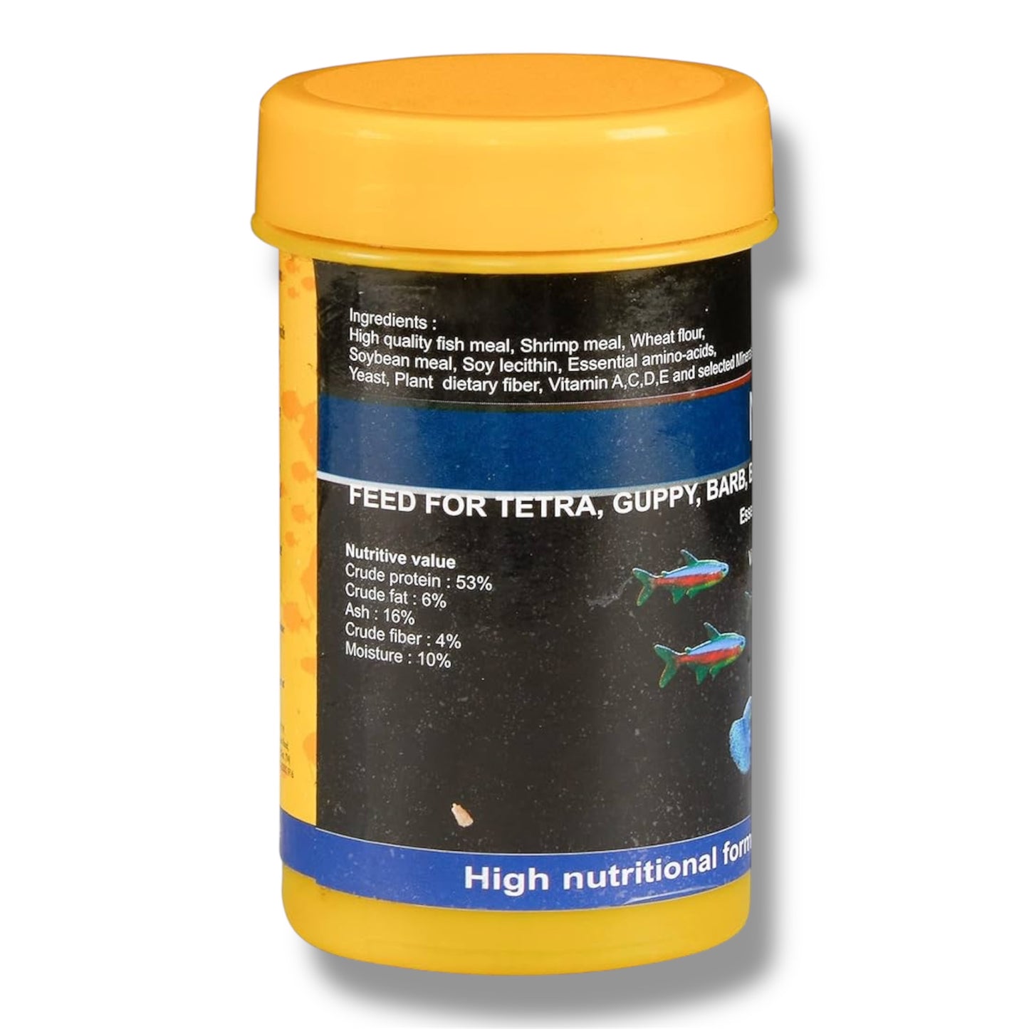 Red Fin Micro Bits Fish Food for Tetra, Guppy, Barb, Betta & Small Tropical Fish – 53% High Protein Formula – Supports Growth, Natural Color & Immunity – 30gm