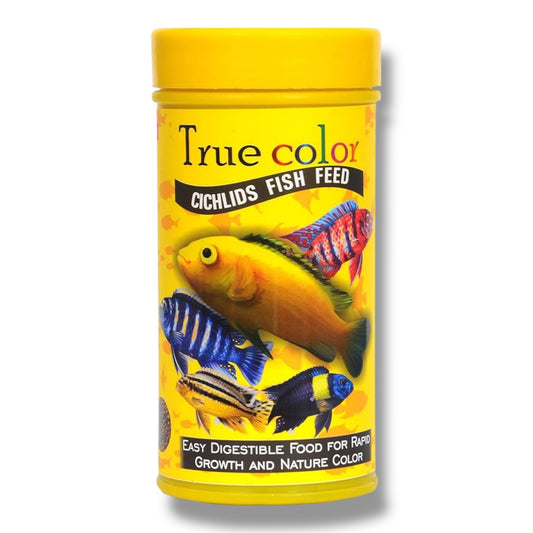 Star Farms True Color Cichlid Fish Feed - 100gm | Rapid Growth & Natural Color Enhancer | High-Quality Protein Formula