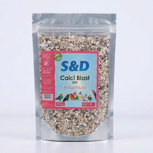 S&D Calci-Blast Grit 200g | Mineral & Calcium Grit Supplement for Pet Birds