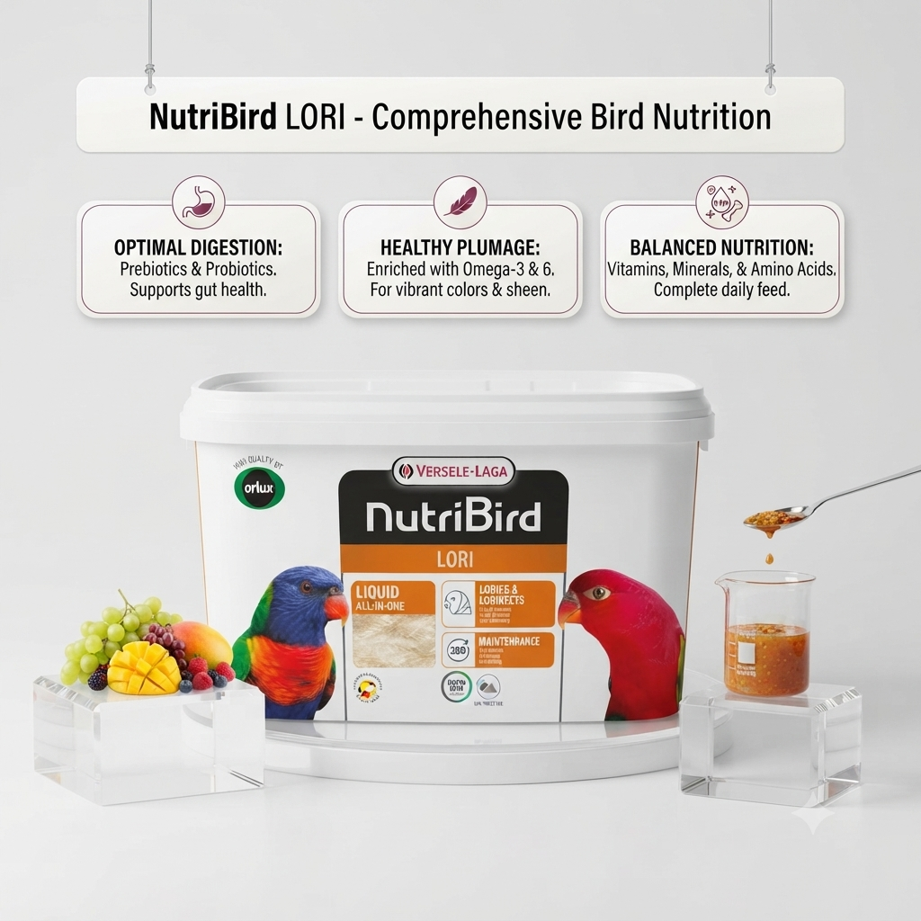 Versele-Laga NutriBird Lori Complete Food for Lories & Lorikeets 3kg | Balanced Nectar-Eating Bird Feed