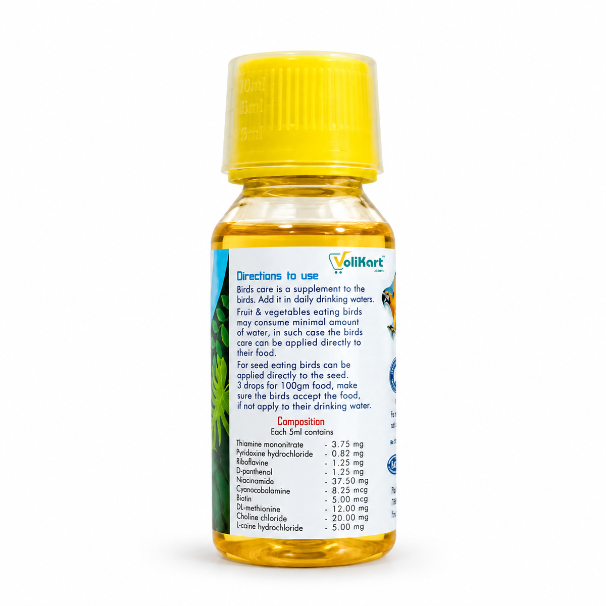 STAR FARMS Birds Care 100ml | Bird Vitamin & Health Supplement for General Health, Growth & Feathering