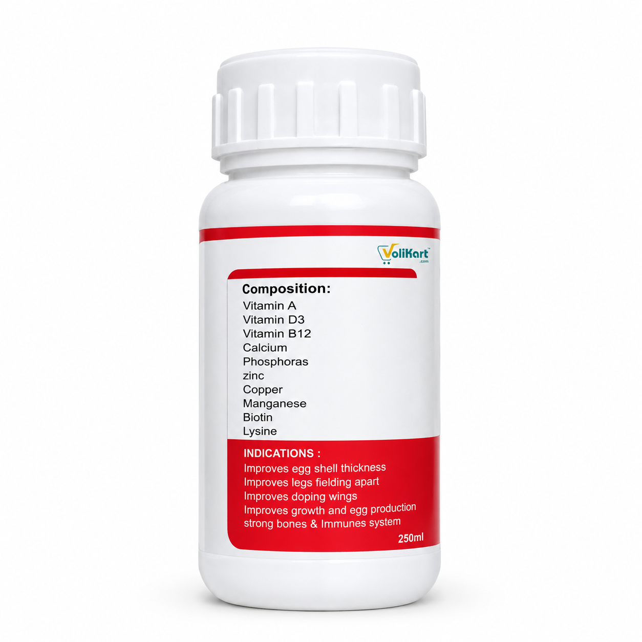 Volikart™ Naturewild CAL-VIT Calcium & Vitamin D3 Pigeon Supplement 250ml