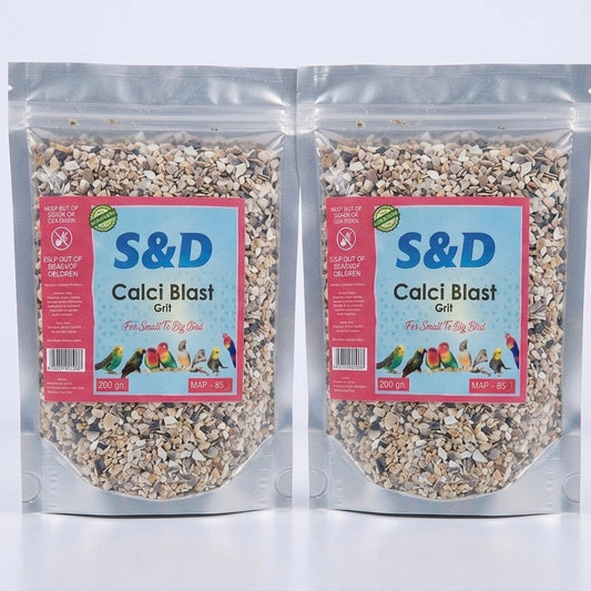 S&D Calci-Blast Grit 400g (2 × 200g) | Bird Mineral & Calcium Supplement