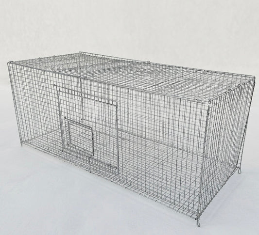 Volikart Folding Bird Cage for Lovebirds & Budgies | Spacious Metal Cage for Small Birds | 14 x 15 x 35.5 Inch