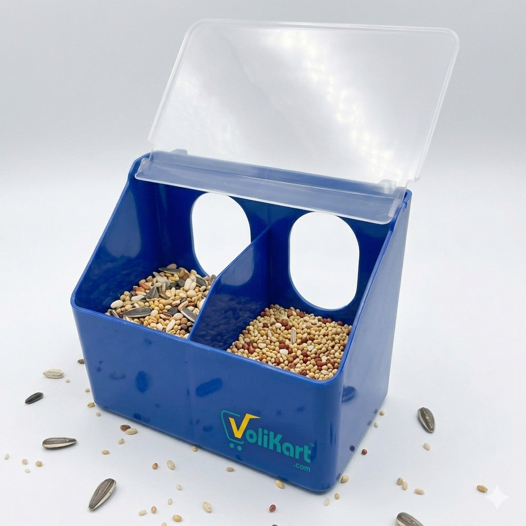 Volikart™ Outside Cage Bird & Pigeon Seed Feeder (Anti-Waste)
