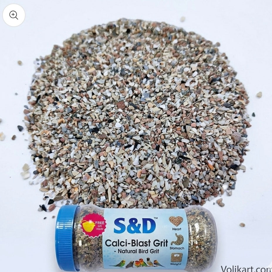 S & D Calci-Blast Grit - 1kg - Heart, Stomach, Active, Weight Support for All Life Stages