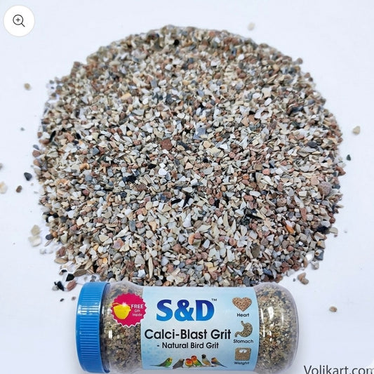 S & D Calci-Blast Grit - 500g - Heart, Stomach, Active, Weight Support for All Life Stages