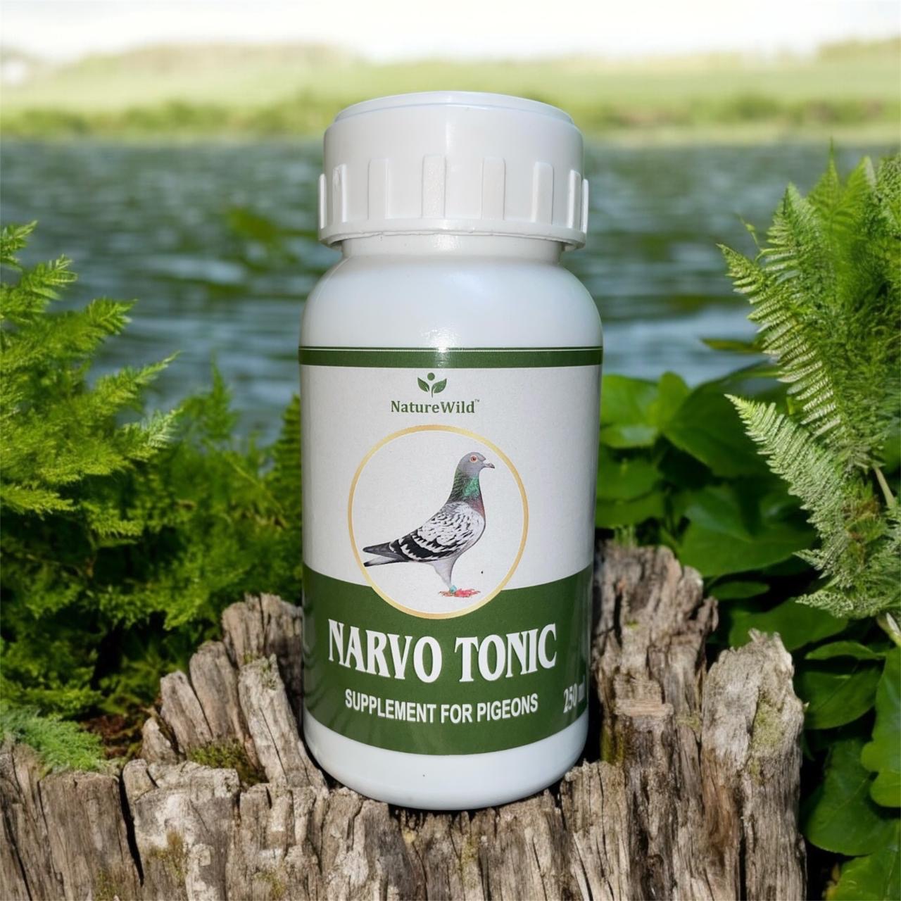 250ml Nature Wild Narvo Tonic – Herbal Supplement for Pigeons’ Energy, Immunity & Blood Health