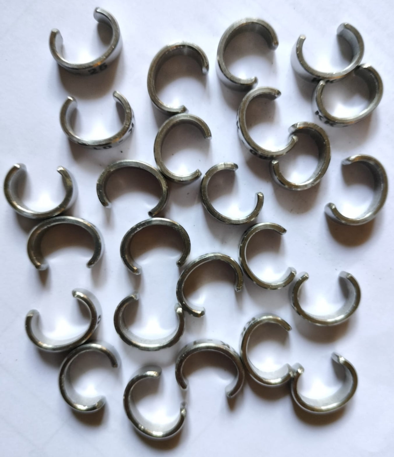 11mm 5 Pieces African Gray Parrot Cut Leg Ring Stainless Steel