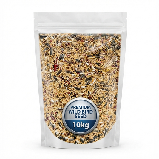 Volikart 10kg Lovebird, Cocktail & Small Conure Mix Seed – Millet, Canary, Sunflower, Flax & Buckwheat Bird Food