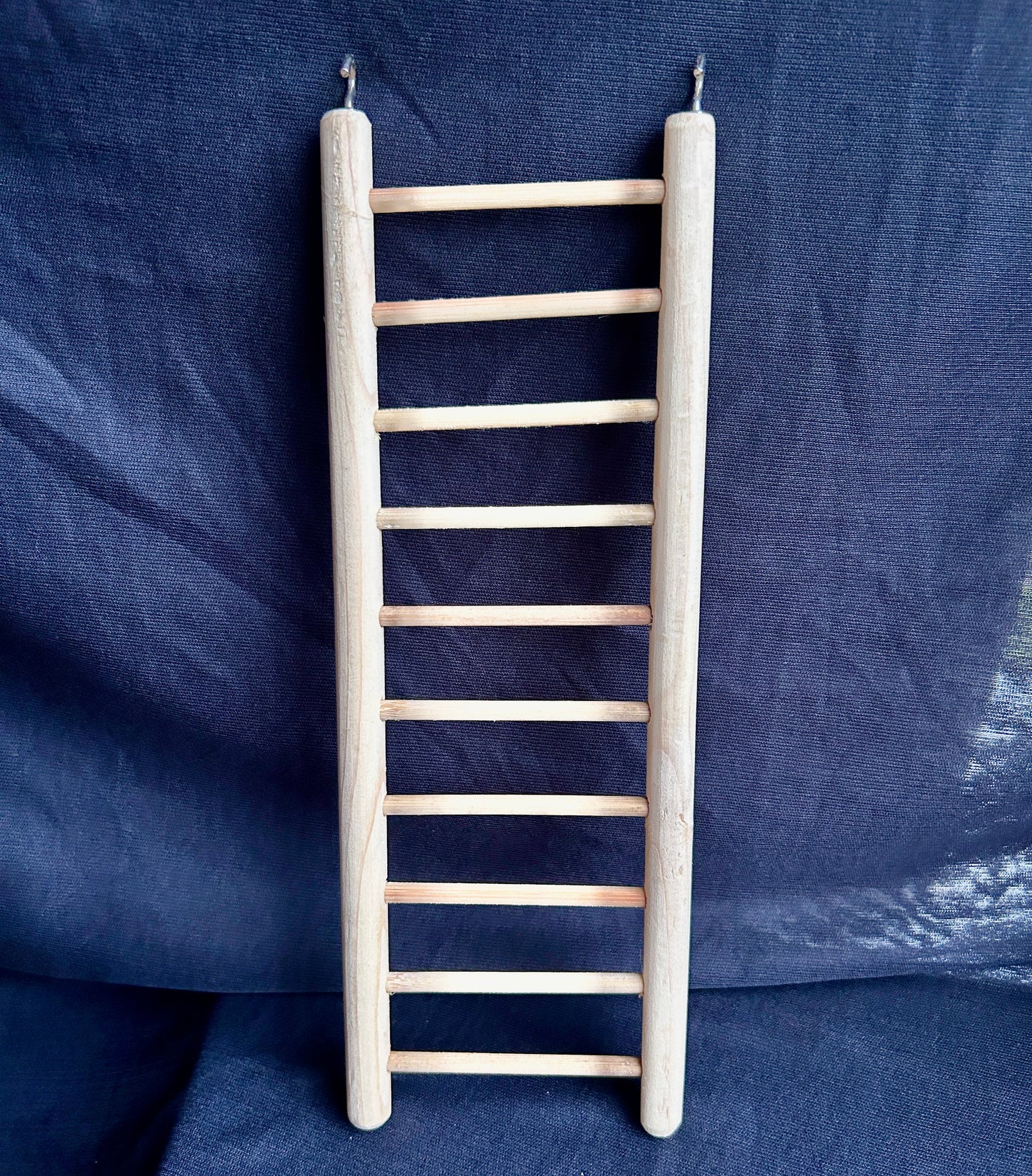 Natural Wooden Ladder for Exotic Cage Birds | Climbing Toy for Parrots, Budgies & Small Birds | 12 x 4 Inch Ladder