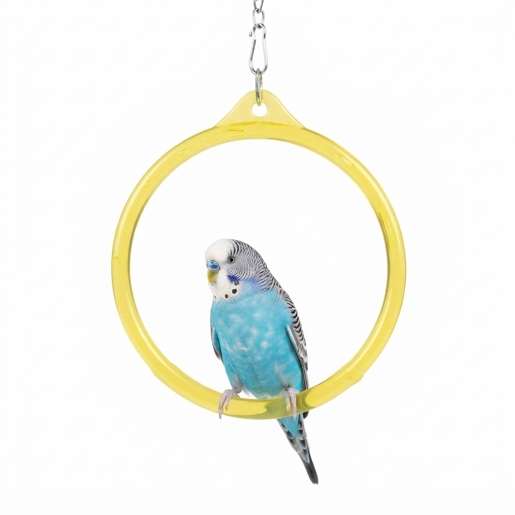 VoliKart Bird Cage Combo Set – 200ml Chinese Water Feeder, 400ml Water Feeder, Swing Ring & Seed/Water Feeder