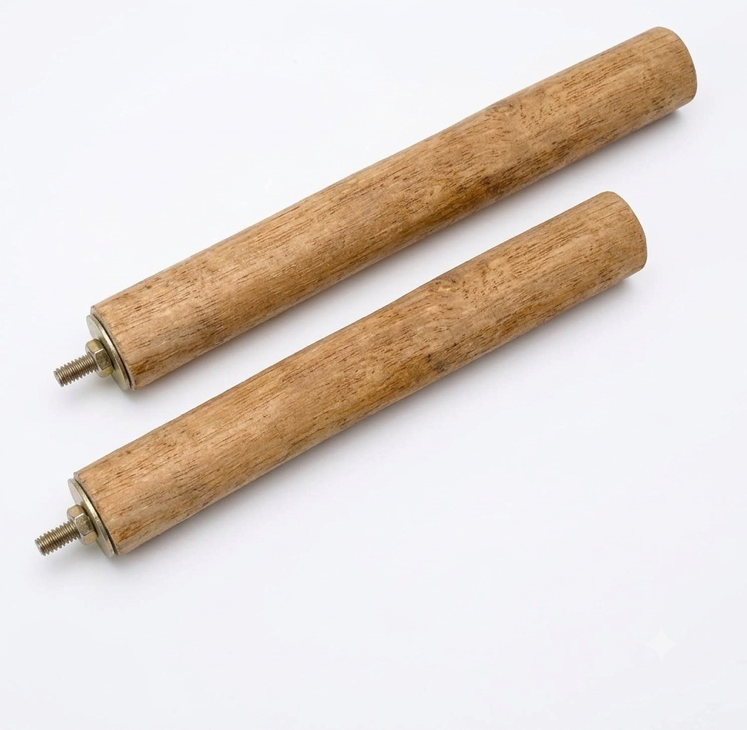 Pure Neem 🌿 2 Pieces Natural Wooden Stick Bird Perch Stand for All Birds 10 inch Length