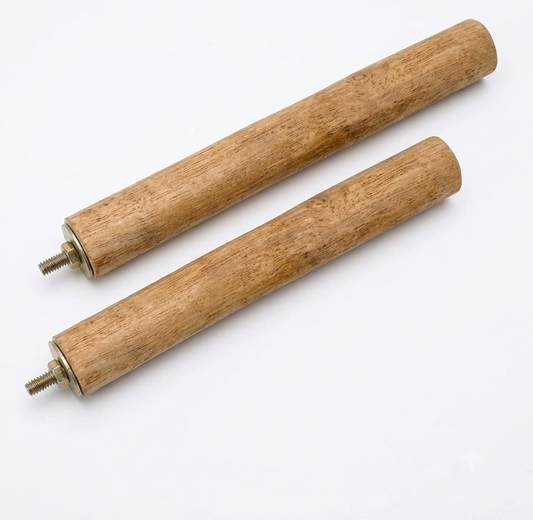Pure Neem 🌿 2 Pieces Natural Wooden Stick Bird Perch Stand for All Birds 10 inch Length
