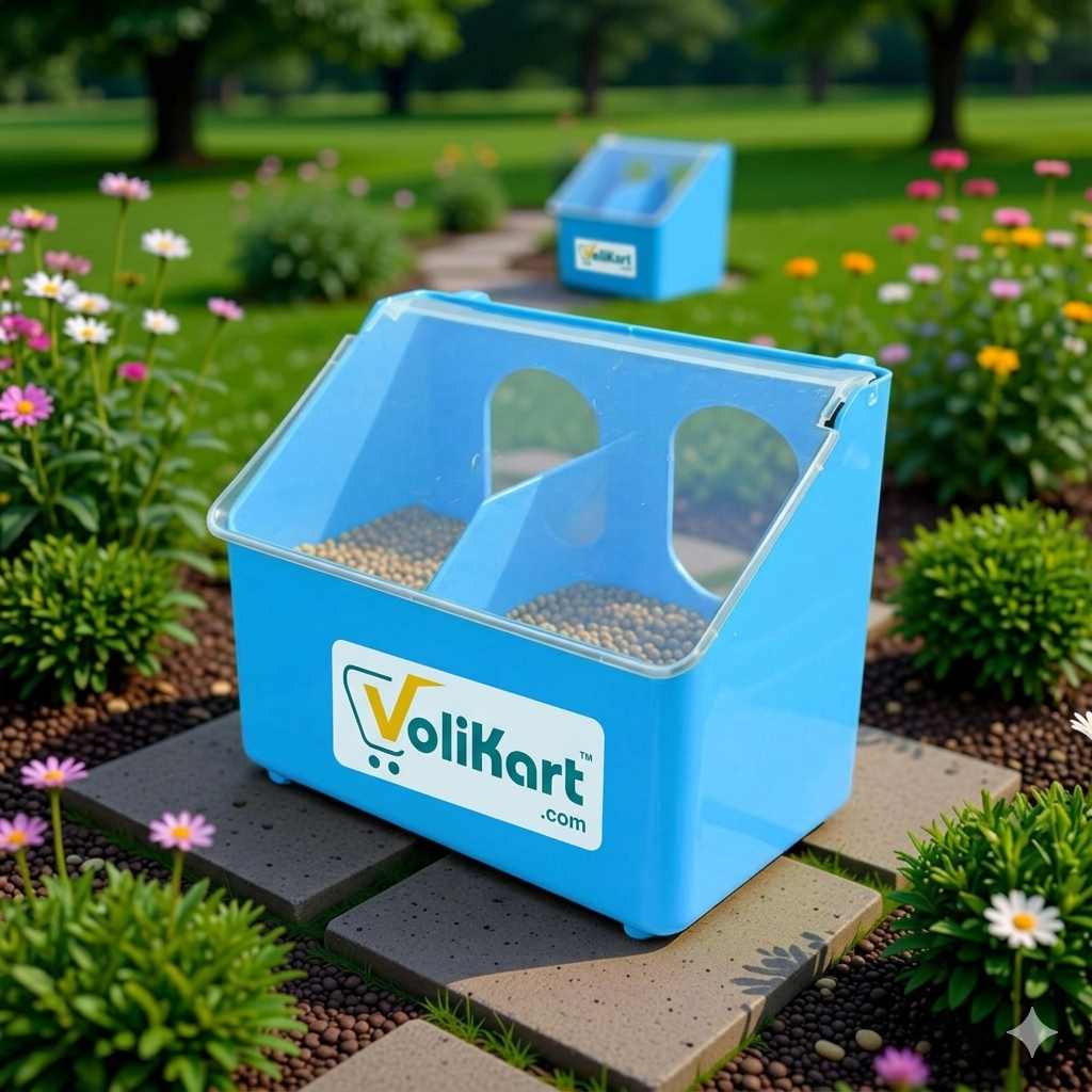 Volikart™ Outside Cage Bird & Pigeon Seed Feeder (Anti-Waste)