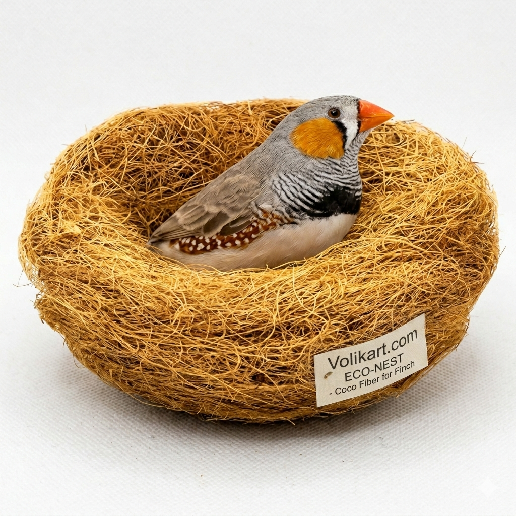 Volikart Coconut Fiber Nesting Material for Birds | Soft Natural Coco Fiber