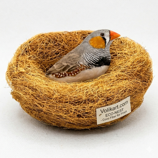 100g Fine Quality Natural Coconut Fiber Nesting Material for Birds, Finches, Budgies & Small Animals | Soft Coco Nesting Fiber