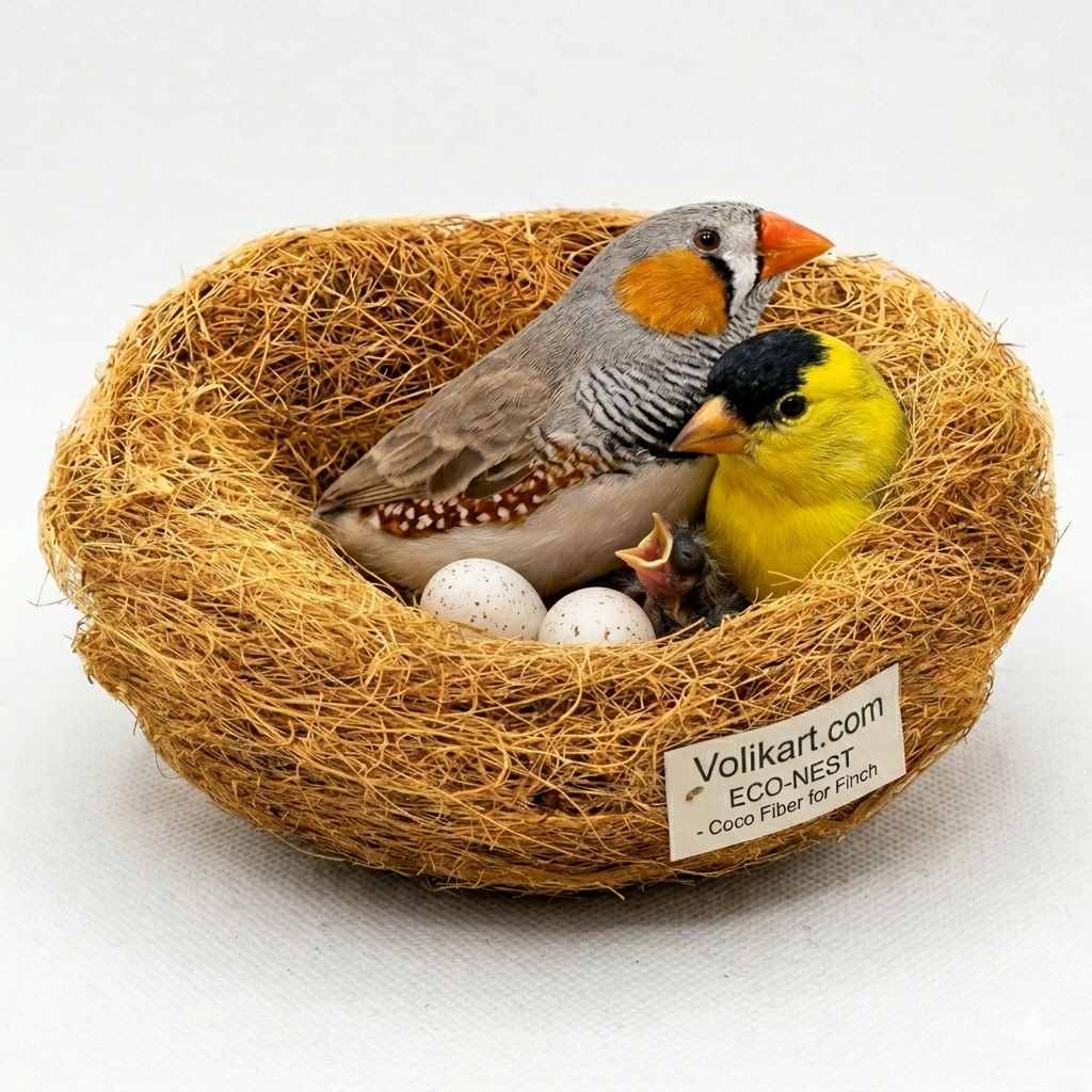 500g Fine Quality Natural Coconut Fiber Nesting Material for Birds, Finches, Budgies & Small Animals | Soft Coco Fiber Nesting Material